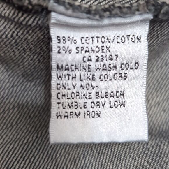 black size L v-neck denim  jean jacket - Picture 7 of 7